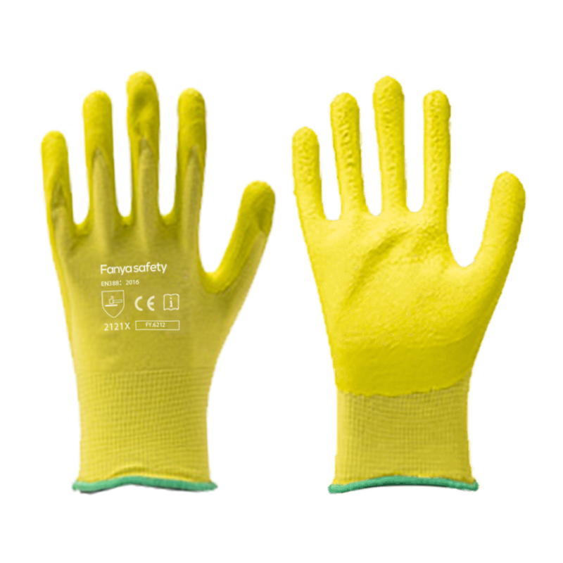 Poliéster 13G con revestimiento de látex de espuma.